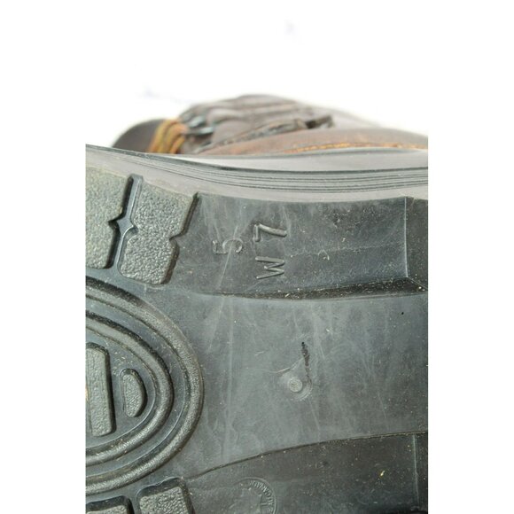 LL Bean Women’s Brown Leather Waterproof Insulated Duck Boots Size 7 - Picture 8 of 9